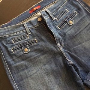 SFAM Savannah!Flared Jeans,Dark Blue,size 29
